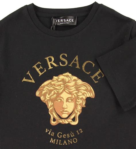 versace t shirt oro|versace shirt black and gold.